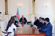 Azerbaijani President receives delegation led by Vice-President of Total