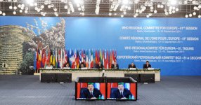Президент Азербайджана принял участие на открытии сессии Европейского регионального комитета ВОЗ (ФОТО)