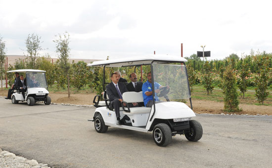 President Ilham Aliyev inaugurated planting stock in Gobustan (PHOTO)