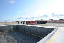Президент Азербайджана принял участие в закладке фундамента второй ПГУ электростанции "Шимал" (ФОТО)