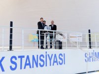 Президент Азербайджана принял участие в закладке фундамента второй ПГУ электростанции "Шимал" (ФОТО)
