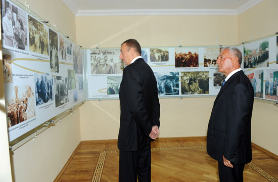 Azerbaijani president arrives in Khachmaz (PHOTO)