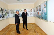 Azerbaijani president arrives in Khachmaz (PHOTO)