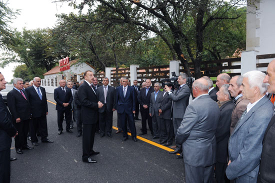 President Ilham Aliyev opens Guba-Gechresh-Gimilgazma road (PHOTOS)