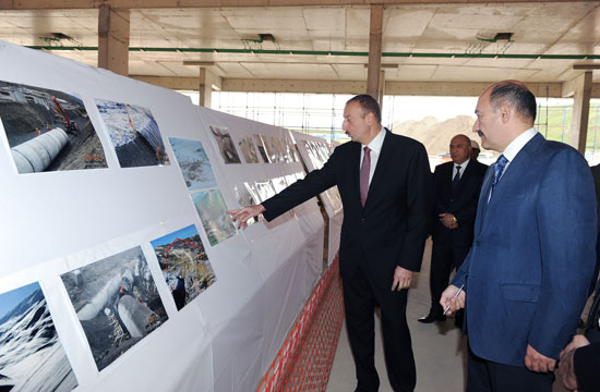 Azerbaijani President inspects construction of Shahdagh winter and summer tourism complex (PHOTO)