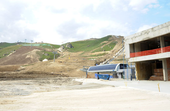 Azerbaijani President inspects construction of Shahdagh winter and summer tourism complex (PHOTO)