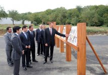 Президент Азербайджана ознакомился с ходом строительства пятизвездочного отеля "Riksos" в Губинском районе (ФОТО)