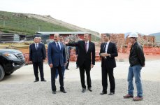 Azerbaijani President inspects construction of Shahdagh winter and summer tourism complex (PHOTO)