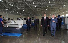 Президент Азербайджана принял участие в открытии Хачмазского конденсаторного завода (ФОТО)