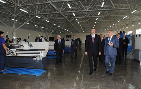Президент Азербайджана принял участие в открытии Хачмазского конденсаторного завода (ФОТО)