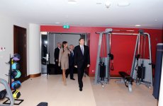 Президент Азербайджана и его супруга приняли участие в открытии гостиничного комплекса "Hilton Bakı" (ФОТО)