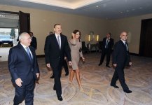 Президент Азербайджана и его супруга приняли участие в открытии гостиничного комплекса "Hilton Bakı" (ФОТО)