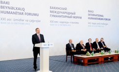 Президент Ильхам Алиев: Международный гуманитарный форум сыграет важную роль в превращении желаний в реальность (ФОТО)