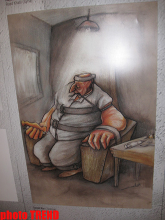 Баку - центр искусства карикатуры, или "Нет" наркотикам!" (фотосессия)
