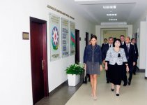 Первая леди Азербайджана приняла участие в открытии ряда учебных заведений в Хазарском районе (ФОТО)