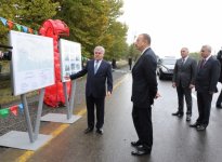 Президент Ильхам Алиев принял участие в открытии 12-километрового участка автомобильной дороги Агдаш-Ляки (ФОТО)