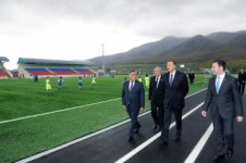 President Aliyev inaugurates several objects in Agsu (UPDATE) (PHOTO)