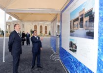 Президент Ильхам Алиев принял участие в церемонии закладки фундамента комплекса водно-канализационных систем в Уджаре (ФОТО)