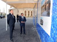 Президент Ильхам Алиев принял участие в церемонии закладки фундамента комплекса водно-канализационных систем в Уджаре (ФОТО)