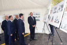 Президент Ильхам Алиев принял участие в открытии после реконструкции Уджарской городской детской больницы (ФОТО)