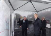Президент Азербайджана ознакомился с ходом работ на участке Муганлы-Евлах автотрассы Баку-Шамаха-Евлах (ФОТО)