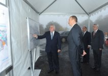 Президент Азербайджана ознакомился с ходом работ на участке Муганлы-Евлах автотрассы Баку-Шамаха-Евлах (ФОТО)