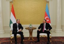 Состоялась встреча один на один президентов Азербайджана и  Венгрии (ФОТО)