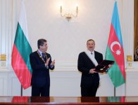 Состоялась церемония награждения высшими наградами президентов Азербайджана и Болгарии (ФОТО)