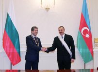 Состоялась церемония награждения высшими наградами президентов Азербайджана и Болгарии (ФОТО)