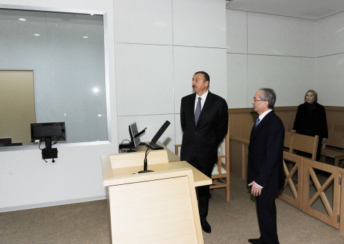 President Ilham Aliyev inaugurates administrative building of Oguz Region Court (PHOTO)