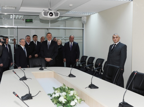 President Ilham Aliyev inaugurates administrative building of Oguz Region Court (PHOTO)
