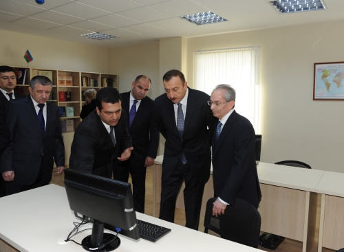 President Ilham Aliyev inaugurates administrative building of Oguz Region Court (PHOTO)