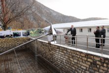Президент Азербайджана принял участие в церемонии закладки фундамента водо-канализационных систем в Гахском районе (ФОТО)