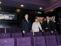 Президент Азербайджана и его супруга приняли участие в открытии после капремонта кинотеатра "Низами" (ФОТО)