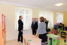 Президент Азербайджана ознакомился с детским садом в Насиминском районе после капремонта (ФОТО)