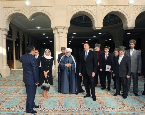 Azerbaijani president opens Ajdarbay Mosque in Baku after major overhaul (PHOTO)