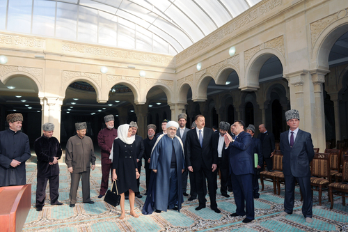 Azerbaijani president opens Ajdarbay Mosque in Baku after major overhaul (PHOTO)