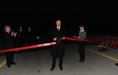 Президент Азербайджана принял участие в открытии на 9-м километре дороги Алят-Астара новой кольцевой дороги и двух дорожных узлов  (ФОТО)