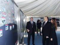 Президент Азербайджана и его супруга приняли участие в церемонии закладки фундамента «Баку Белого города» (ФОТО)