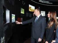 Президент Азербайджана и его супруга приняли участие в открытии Гобустанского музея (ФОТО)