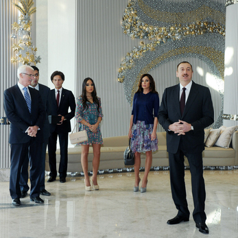 Azerbaijani President and First Lady open Jumeirah Bilgah Beach Hotel in Baku (PHOTO)