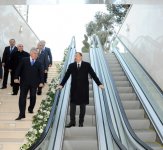 Президент Азербайджана и его супруга приняли участие в открытии новых пешеходных переходов (ФОТО)