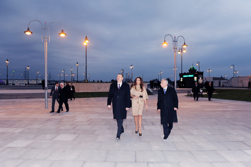 President Ilham Aliyev opens reconstructed “Koroglu” metro station of Baku Metro, an underground pedestrian passage and new park (PHOTO)