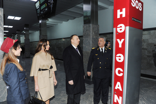 President Ilham Aliyev opens reconstructed “Koroglu” metro station of Baku Metro, an underground pedestrian passage and new park (PHOTO)