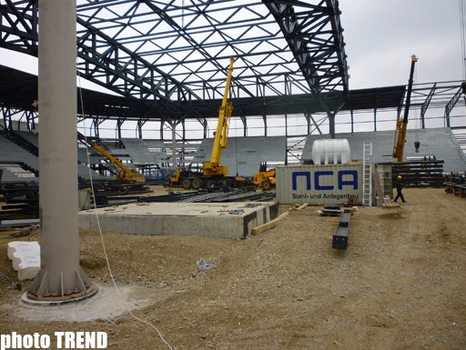 Roof installed for complex to be possible venue for Eurovision-2012 Song Contest in Baku (PHOTO)