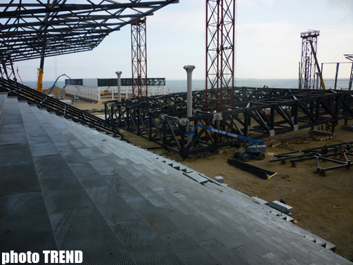Roof installed for complex to be possible venue for Eurovision-2012 Song Contest in Baku (PHOTO)