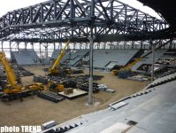 Roof installed for complex to be possible venue for Eurovision-2012 Song Contest in Baku (PHOTO)