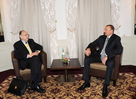 Azerbaijan`s President meets former German FM in Munich