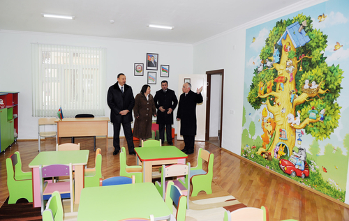 President Ilham Aliyev inspects newly-repaired and reconstructed orphanage-kindergartens in Baku (PHOTO)