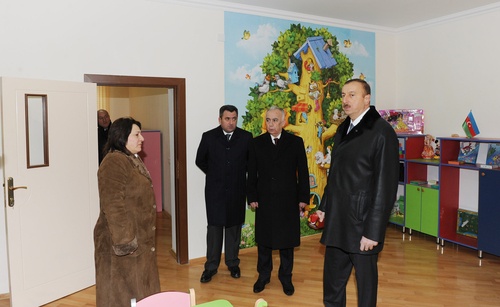 President Ilham Aliyev inspects newly-repaired and reconstructed orphanage-kindergartens in Baku (PHOTO)